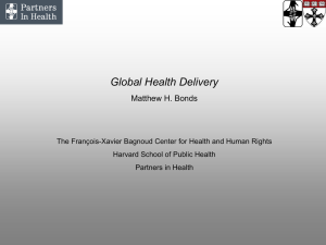 Global Health Delivery