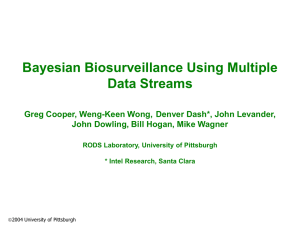 Bayesian Biosurveillance Using Multiple Data Streams
