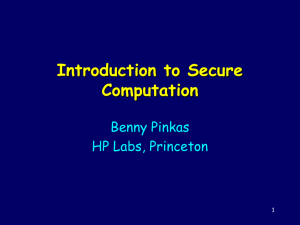 Introduction to Secure Computation