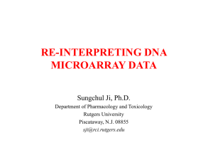 Re-interpreting DNA Microarray Data