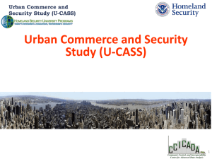 Urban Commerce and Security Study (U-CASS)