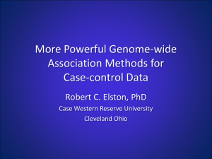More Powerful Genome-wide Association Methods for Case-control Data