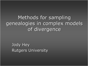 Methods for sampling genealogies in complex models of divergence