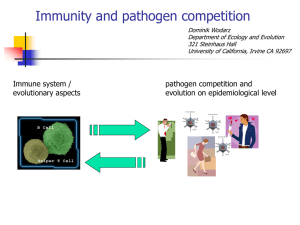 Immunity and Pathogen Competition