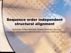Sequence Order Independent Structural Alignment