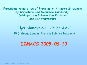 Functional Annotation of Proteins with Known Structure by Structure and