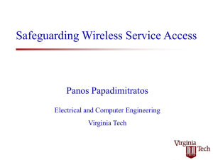 Safeguarding Wireless Service Access