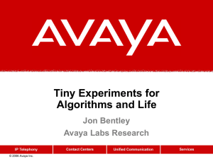 Tiny Experiments for Algorithms and Life