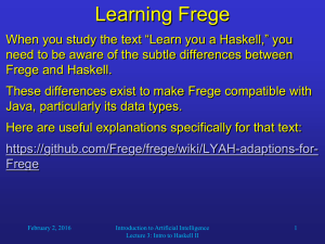 Learning Frege