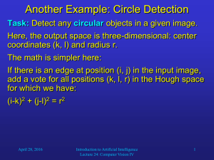 Another Example: Circle Detection