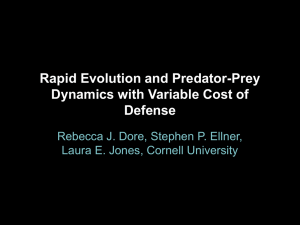 Rapid Evolution and Predator-Prey Dynamics