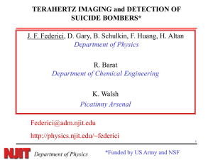 TeraHertz systems for Detection of Weapons of Mass Destruction