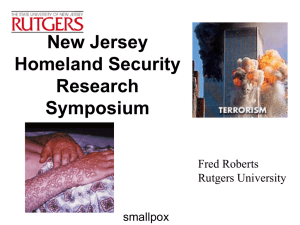 NJ Homeland Security Research Symposium Welcoming Remarks