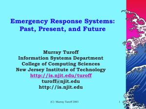 Emergency Response Information Systems: Requirements and Design Considerations