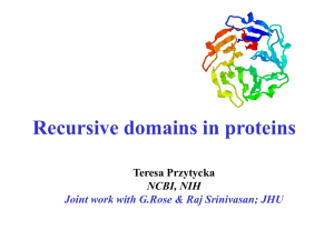 Recursive Domains in Proteins