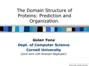 The Domain Structure of Proteins: Prediction and Organization.