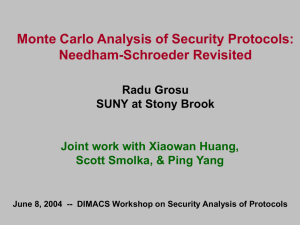 Monte-Carlo Analysis of Protocols