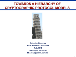 Towards a Hierarchy of Cryptographic Protocol Models