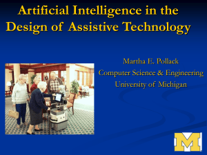 Artificial Intelligence in the Design of Assistive Technology