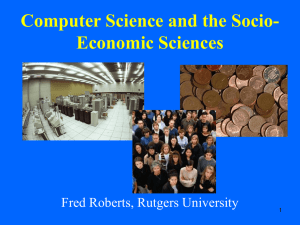 Computer Science and the Socioeconomic Sciences