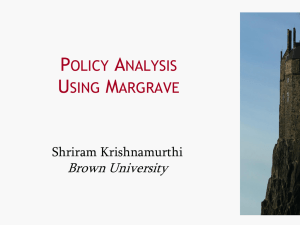 Policy AnalysisUsing Margrave