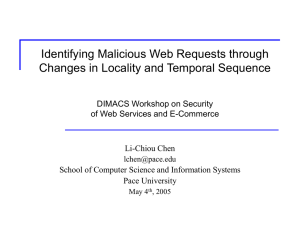 Identifying Malicious Web Requests through Changes in Locality and Temporal Sequence
