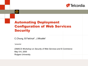 Automating Deployment Configuration of Web Services Security