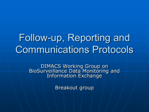 Follow-Up Reporting and Communication Protocols