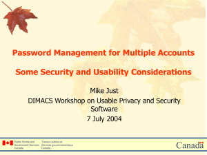 Password Management for Multiple Accounts
