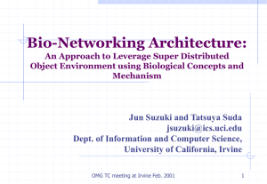 Bio-Networking Architecture: