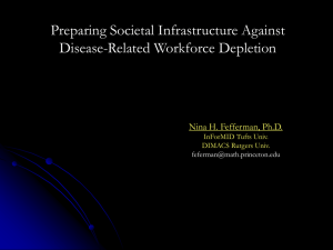 Preparing Societal Infrastructure Against Disease-Related Workforce Depletion