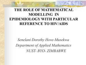 The Role of Mathematical Modelling in Epidemiology with