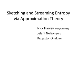 Sketching and Streaming Entropy via Approximation Theory