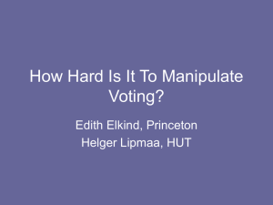 How Hard is it to Manipulate Voting?