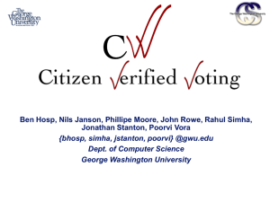 Citizen Verified Voting