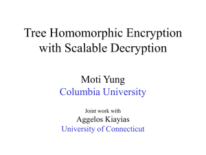 Tree Homomorphic Encryption with Scalable Decryption