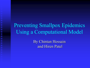 Preventing Smallpox Epidemics Using a Computational Model