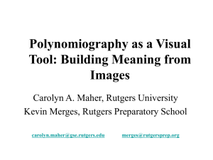 Polynomiography as a Visual Tool: Building Meaning from Images