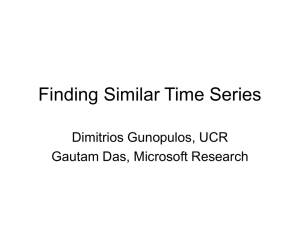 SLIDES: Finding Similar Time Series