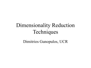 SLIDES: Dimensionality Reduction Techniques