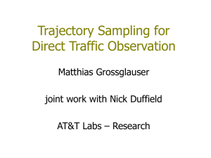 SLIDES: Trajectory Sampling for Direct Traffic Observation