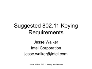 Suggested 802.11 Keying Requirements