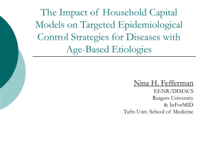 The Impact of Household Capital Models on Targeted Epidemiological Control Strategies for Diseases with Age-Based Etiologies