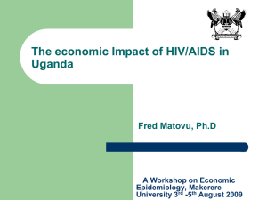 The economic Impact of HIV/AIDS in Uganda