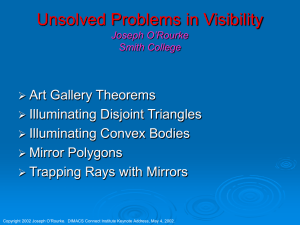 Unsolved Problems in Visibility