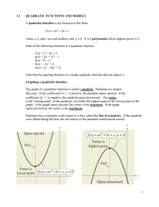 Math 1314 notes 3.1 graphing parabolas HCC.doc