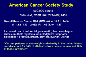 American Cancer Society Study