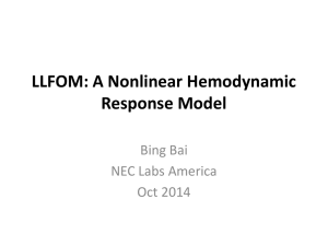 LLFOM: A Nonlinear Hemodynamic Response Model