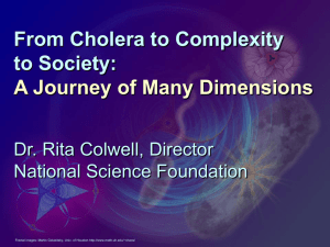 From Cholera to Complexity to Society: A Journey of Many Dimensions