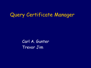 Query Certificate Manager